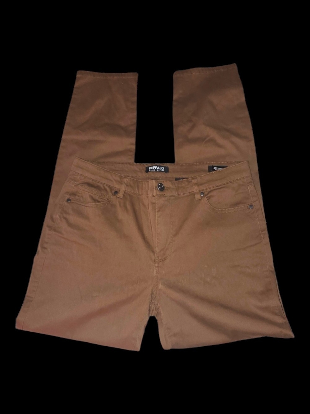Buffalo David Bitton "HOPE" Mid Rise Stretch Skinny Pants Brown - Size 12 / 32